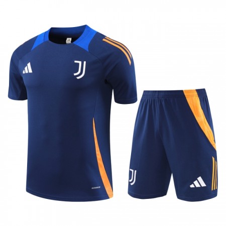 Koszulka Juventus Pre-Match Dziecięcy 2024-25 Granatowy Koszulki Piłkarskie Krótki Rękaw